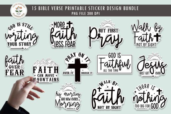 Download Faith Quotes Printable Sticker Bundle - Printable sticker bundle Collection