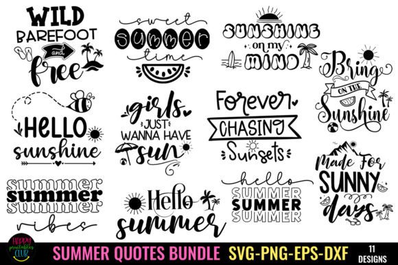 Download Summer Quotes SVG Bundle I Summer SVG - Summer quotes Collection