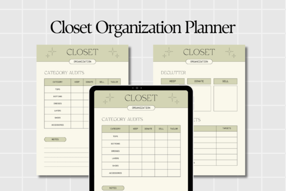 Download Closet Organization Planner Printable - Organization Collection