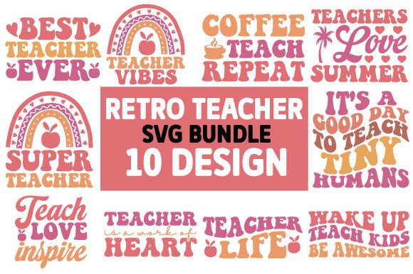 Download Retro Teacher Svg Bundle - Premium Bundle