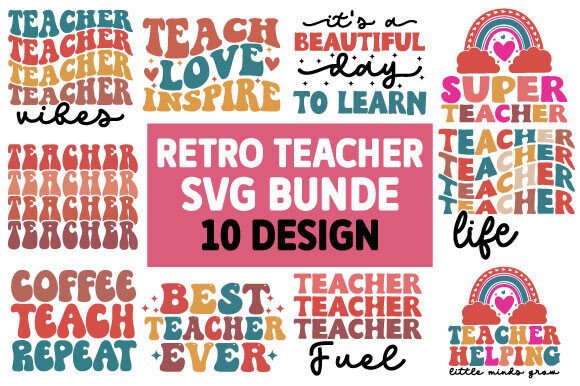 Download Retro Teacher Svg Bundle - Premium Resources