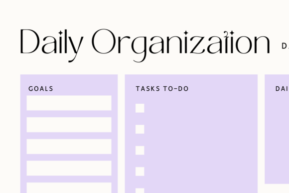 Download Minimalistic Daily Organization Planner - Organization Collection