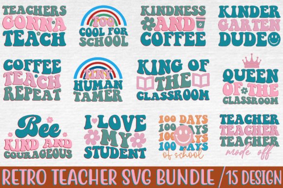 Download Retro Teacher Svg Bundle - Premium Resources
