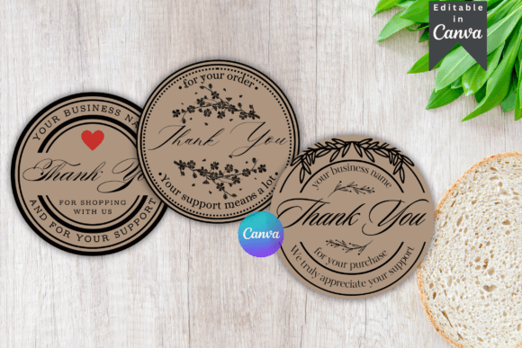 Download Customizable Thank You Sticker Templates - Customizable Collection