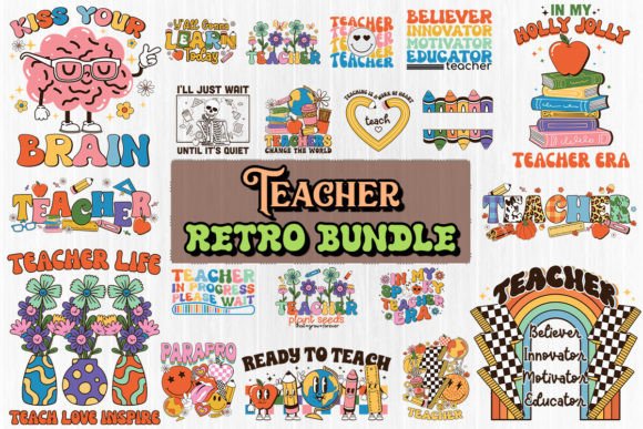 Download Retro Teacher SVG Bundle - Premium Resources