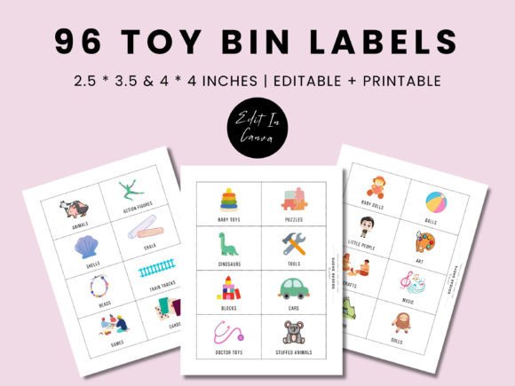 Download Kids Toy Room Organization Labels - Organization Collection